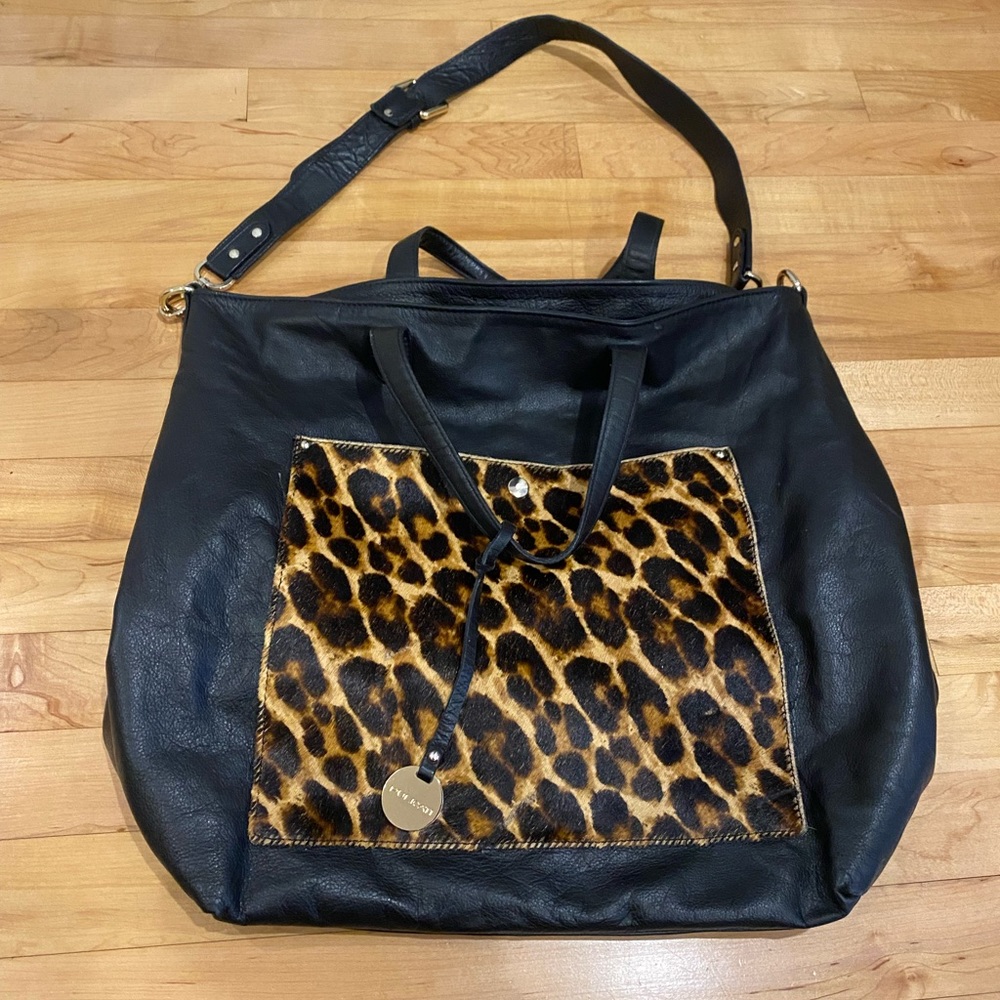 Pulicati Black Leather Tote